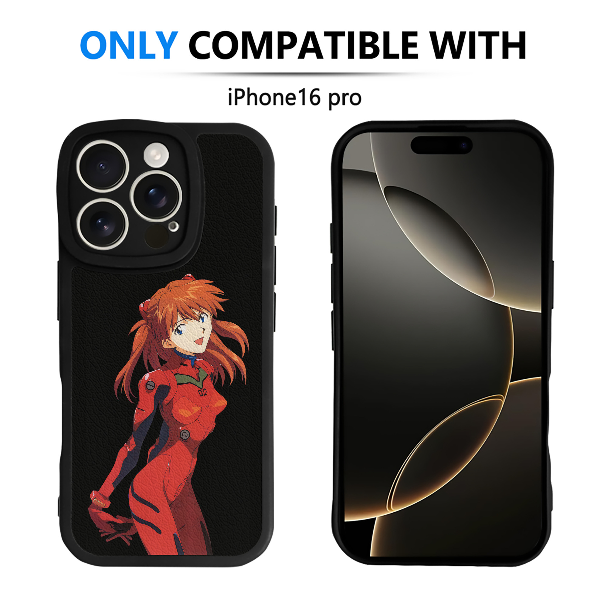 （画像用） EVA 新世紀エヴァンゲリオン 【iPhone 16シリーズ対応】シリコンスマホケース（レザー調） 材質：シリコン